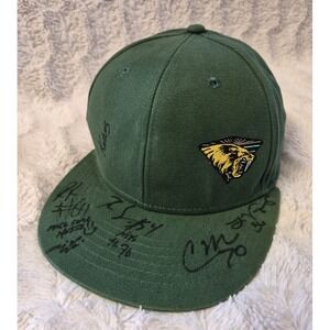 Vintage San Jose Sabercats Autographed Arena Football AFL Green Hat Strapback